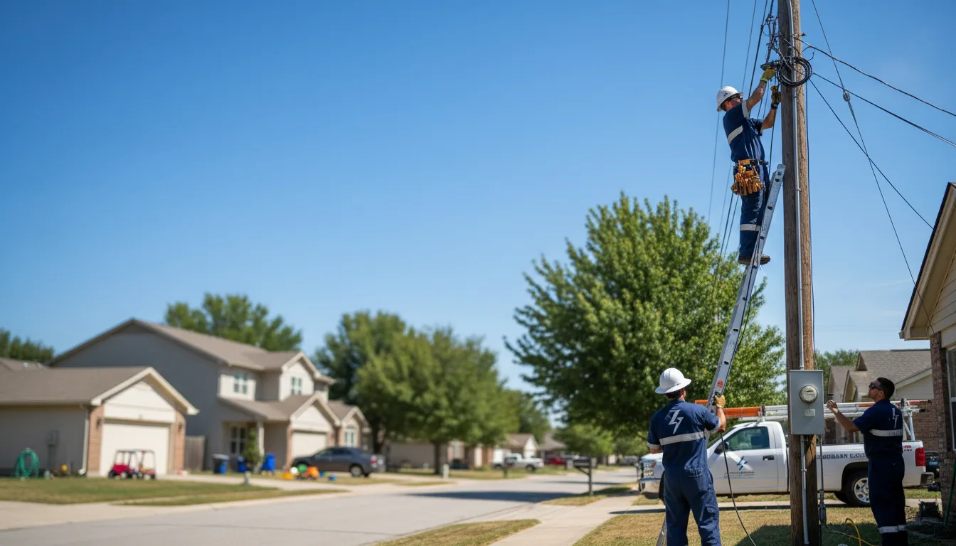 Residential electrician providing installation services in Rayle, GA